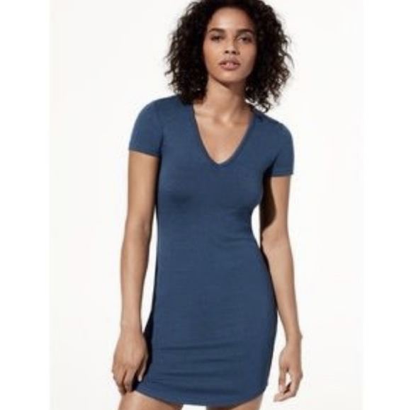 Aritzia Golden by TNA shirt dress - Blue - Picture 1 of 3
